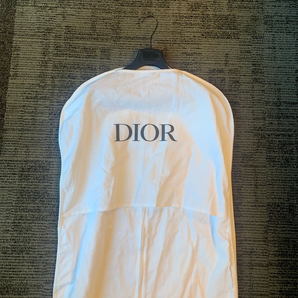 Dior White Garment Bag with Black Velvet Dior Hanger - Picture 1 of 4